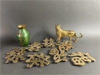 Brass Hanzi Characters Lot