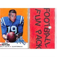 1969 Topps Football Sealed Fun Pack