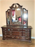 Federal Style Dresser and Mirror