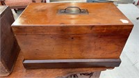 Early Wood Box with Metal Handle