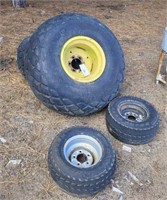 Combine Wheels & Tires, 2 Small Wheels & Tires