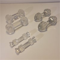 6 Crystal Knife Rests