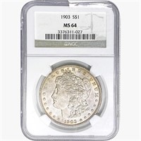 1903 Morgan Silver Dollar NGC MS64