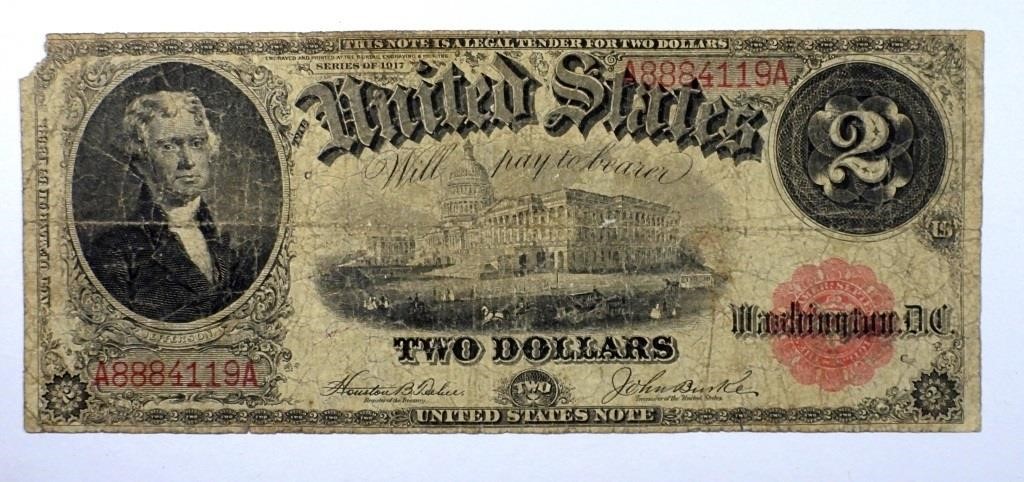 1917 $2 LEGAL TENDER U.S. NOTE