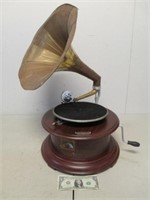 His Masters Voice Phonograph - Table Spins But