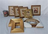 8 cadres dorés - Golden frames