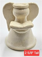 Small Jack Maness Pottery Angel 2 5/8" Tall