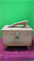Wood Shoe Shine Box