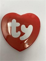 TY Beanie Babies 2.25" Heart Button