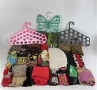 Selection of Scarves and Hangers