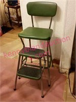 vintage green cosco kitchen stool - nice