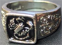 925 stamped scorpion ring size 8.75