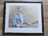 Framed Country Star Hank Williams Print