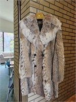 Genuine Canadian Lynx Fur Coat