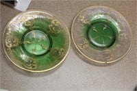 Lot of Two Moser Saucers