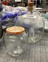Apple glass jars