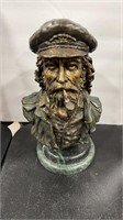 BRONZE SCULPTURE BY R. FOREMAN ON MARBLE BASE