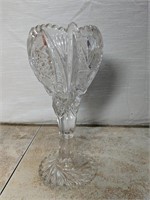 Cut Glass Chalice-Shaped Vase