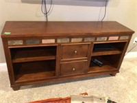 stained glass tv cabinet, 60x16.5x30