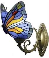 LITFAD BUTTERFLY ACCENT WALL LAMP TIFFANY STYLE