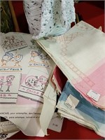 Sewing and knitting supplies with tote