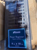 QTY 4 New ACCORD Floor Register 4” x 10” Pack