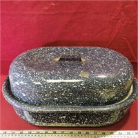 Large Enamelled Roasting Pan (Vintage)