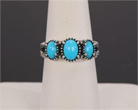 RELIOS AW TURQUOISE & STERLING SILVER RING