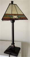 F - STAINED GLASS TABLE LAMP (R3)
