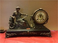 Bronze Figure Clock ("clotho"), New Haven Clock Co