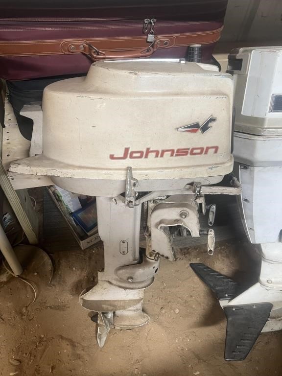 Johnson Boat Motor Untested