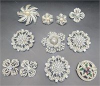 Great Selection of Rhinestone Brooches