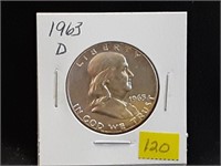 1963D Franklin Half Dollar