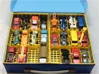Match Box Carry Case with assorted cars