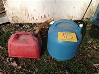 2 PLASTIC GAS CONTAINERS