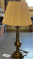 Vintage brass lamp; 30"
