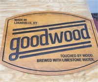 Goodwood Brewing Wood Sign