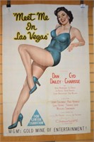 Original movie poster, ''Meet Me In Las Vegas',