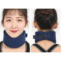 Blue Adjustable Soft Foam Cervical Collar  L