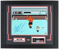 Autographed Mike Tyson Punch-Out Custom Display