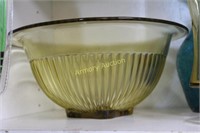 AMBER GLASS MIXING BOWL