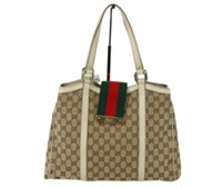 Gucci GG Canvas Sherry Line Tote Bag