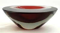 Murano Cenedese Sommerso Art Glass Bowl