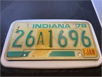 1978 Indiana License Plate 26A1696