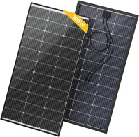 $110  BougeRV 100W 9BB Bifacial Solar Panel