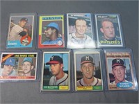 (8) Old Brewers/Braves Topps Cards (Ed Mathews,