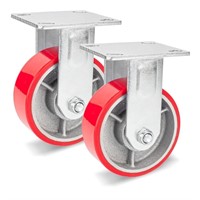 Nefish 5 Inch Industrial Fix Casters, Heavy Duty