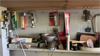 Lot of Hardware Items On Wall and Shelf