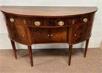 Georgian Furniture Co. Mahogany Demilune Buffet