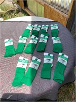 13- New child ball socks- green and white